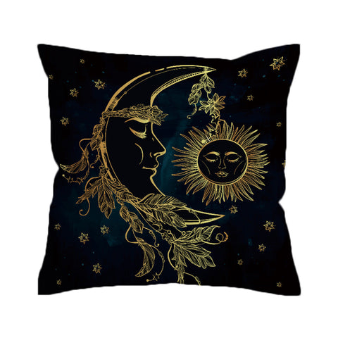 BeddingOutlet Cushion Cover Moon Accompany With Sun Pillowcase Sofa Throw Cover Boho Decorative Pillow Cover