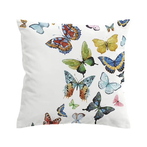 BeddingOutlet Flying Butterflies Cushion Cover  Pillow Case Spring Throw Cover Animal Printed Decorative Pillow Covers
