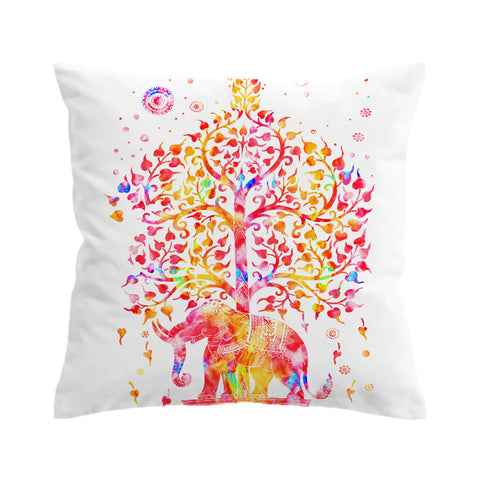 BeddingOutlet Elephant Mandala Cushion Cover Ethnic Indian Bohemian Pillow Case Boho Sofa Cover