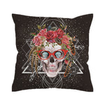 BeddingOutlet Sugar Skull with Glasses Cushion Cover  Pillow Case Cool Throw Cover Pillow Cover Home Decor