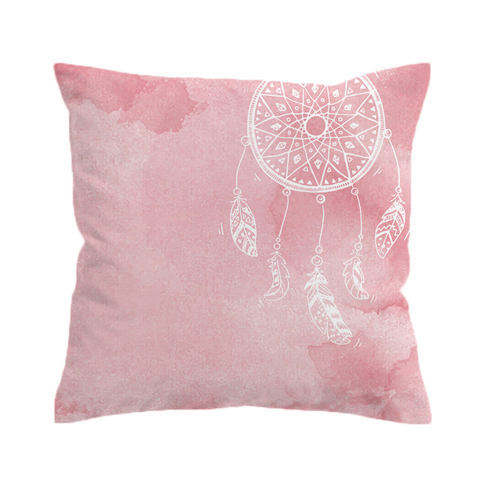 BeddingOutlet Watercolor Cushion Cover Dreamcatcher Pillow CaseThrow Cover Decorative Pillow Covers for Sofa Bed