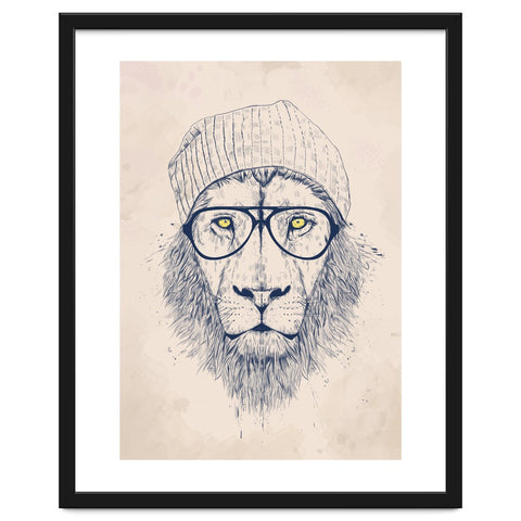 Cool Lion Art Print
