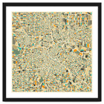 Houston Map Art Print