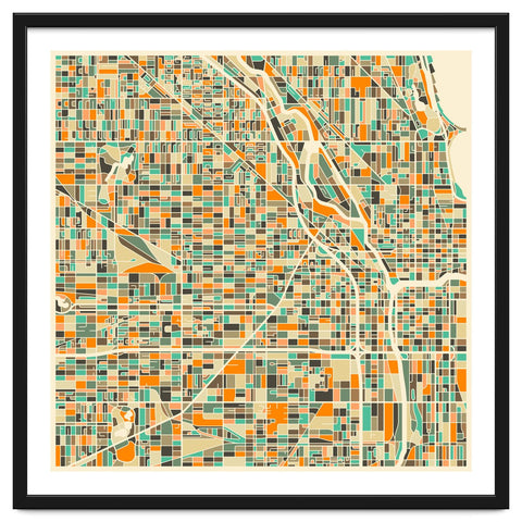 Chicago Map Art Print