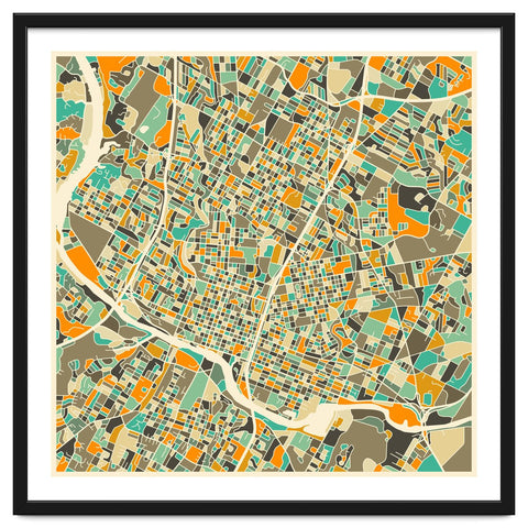 Austin Map Art Print