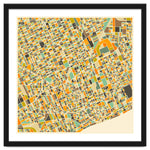 Detroit Map Art Print