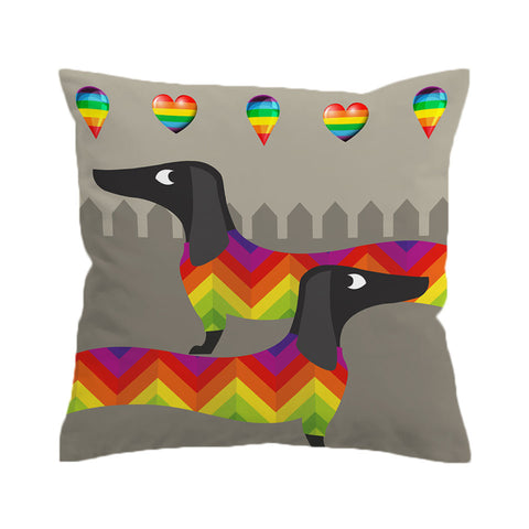 BeddingOutlet Dachshund Sausage Cushion Cover  Puppy Pillow Case Throw Cover for Kids Decorative Pillow Cover