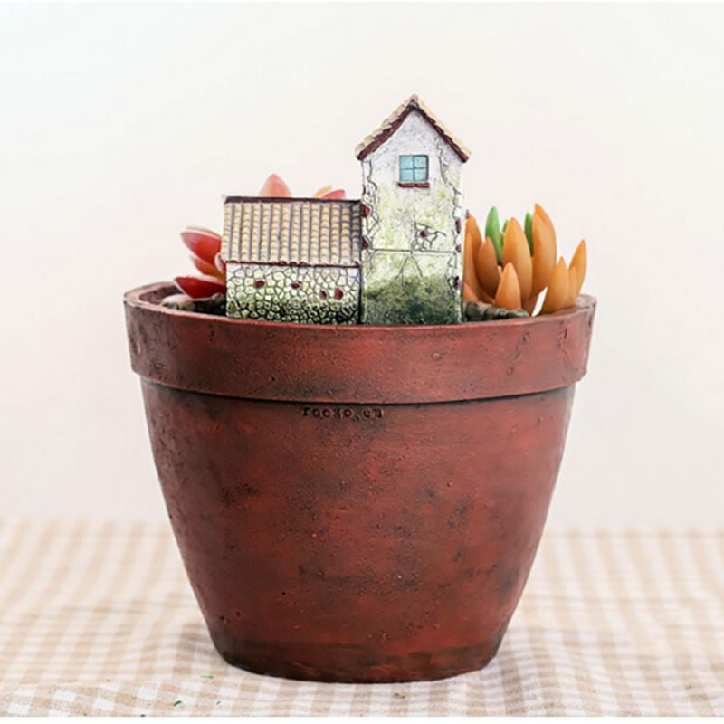 Micro-landscape Succulent Plants Flowerpot  Resin Flower Pot Garden Decoration