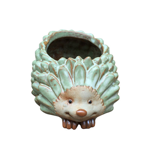 Animal Shaped Cartoon Flower Pot Cute Hedgehog Vase Pot Home Decoration for Succulent Plants