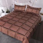BeddingOutlet Chocolate Bar Bedding 3 Piece Super Soft Funny Bed Sets 3d Realistic Giant Chocolate Duvet Cover for Boys Girls