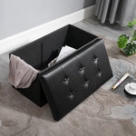 Circlelink Foldable Rectangular Storage Ottoman Bench