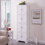 Circlelink Wood Storage Cabinets Collection with 8 Door Shelf Wall Stand