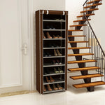 10-Tier Shoe Rack 30 Pairs Shoe Tower Closet Shoes Storage Cabinet Portable Boot Organizer