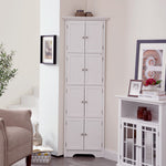Circlelink Wood Storage Cabinets Collection 8 Door Shelf Corner Stand