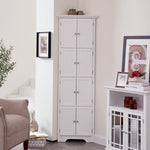 Circlelink Wood Storage Cabinets Collection 8 Door Shelf Corner Stand