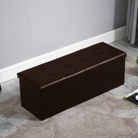 Circlelink Foldable Rectangular Storage Ottoman Bench