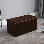 Circlelink Foldable Rectangular Storage Ottoman Bench