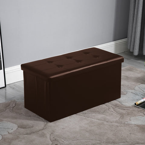Circlelink Foldable Rectangular Storage Ottoman Bench